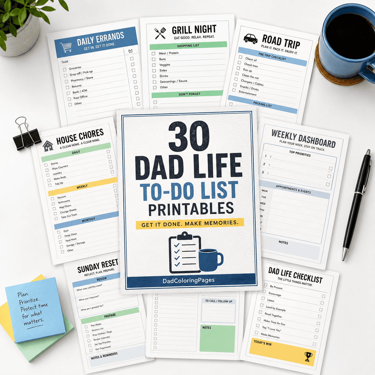 30 Dad Life To-Do List Printables product photo