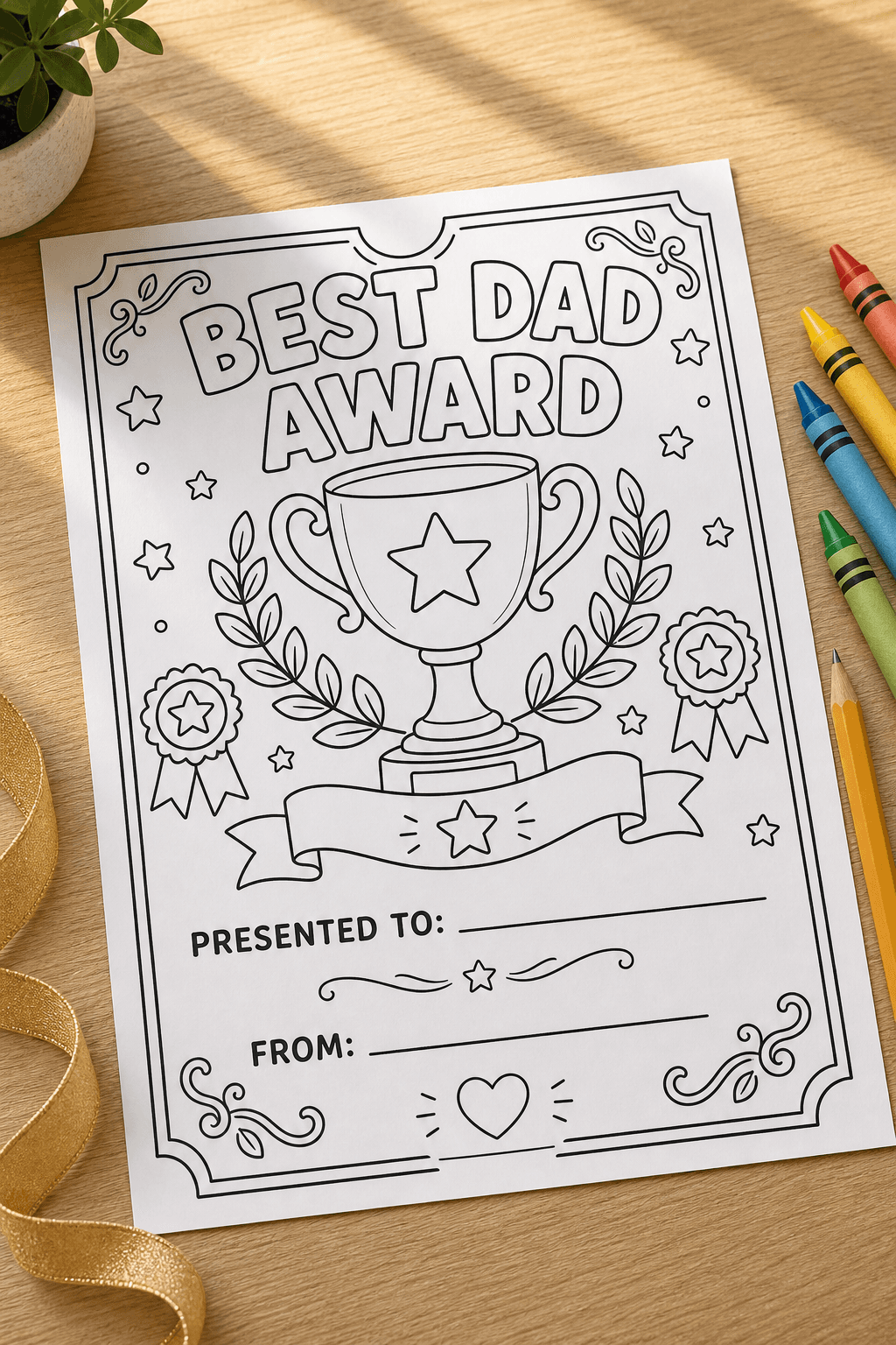 Dad Award Certificate product photo