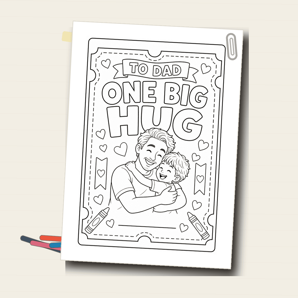 Dad Coupon: One Big Hug product photo